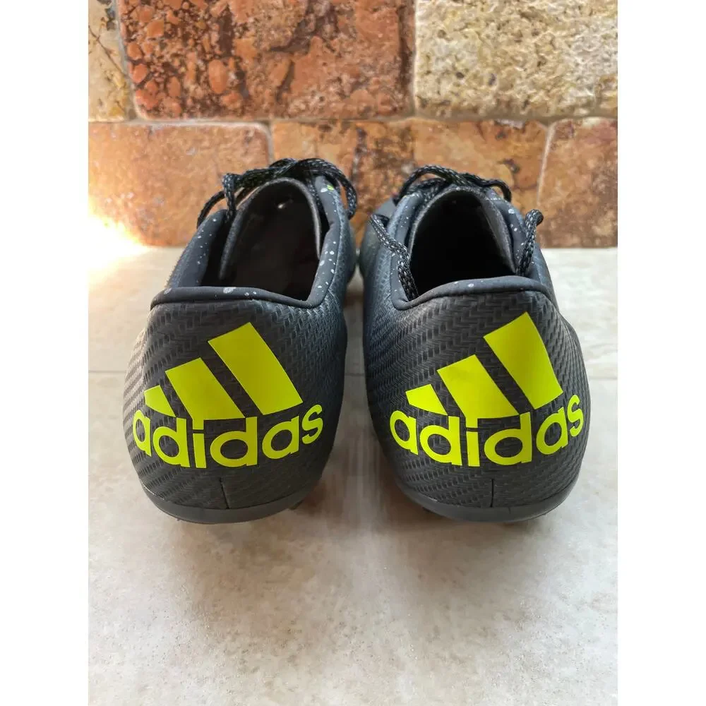 Adidas Soccer 15.3 Cleats Shoes Size 12 Black Neon FG Football Boots Sport